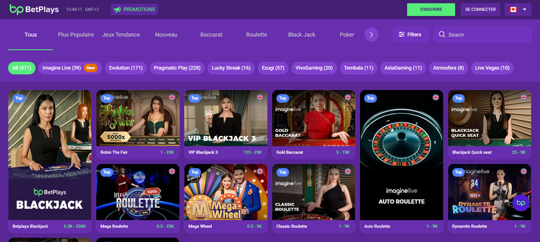 BetPlays Casino Live