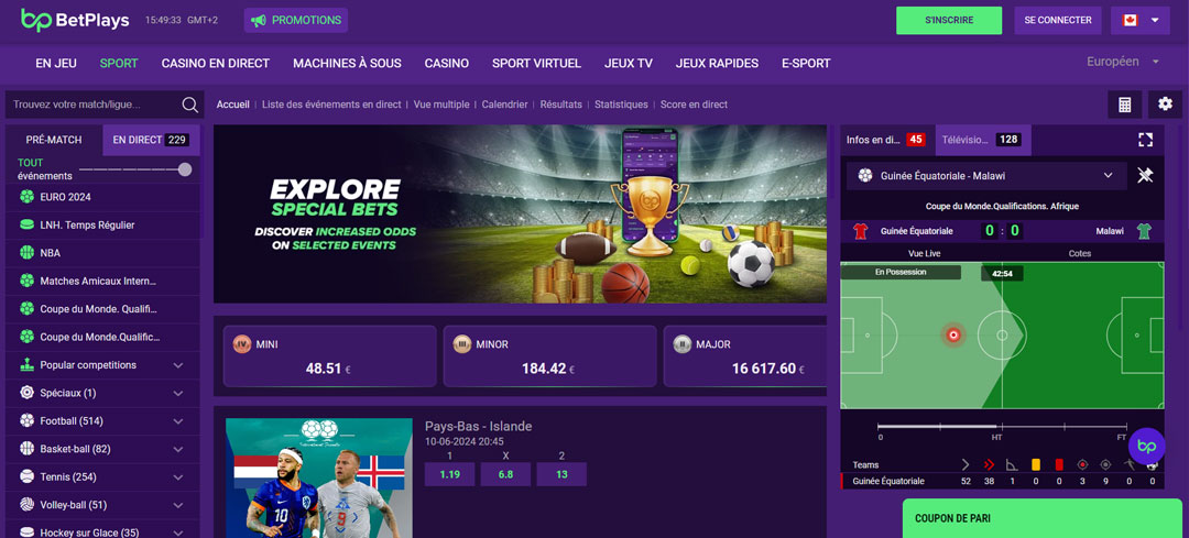 Betplays Paris Sportifs